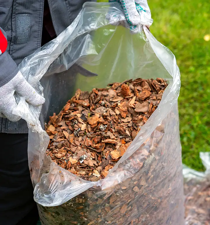 A bag of mulch